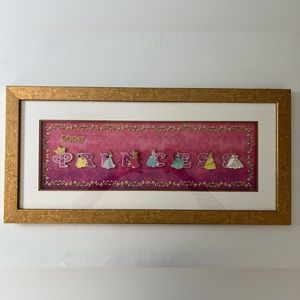 Limited Edition Disney Princess frame Set - Princess Letters